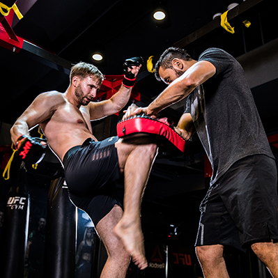 UFC Muay Thai pad in action